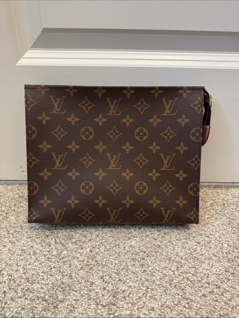 Louis Vuitton Monogram Canvas Toiletry Pouch in Brown